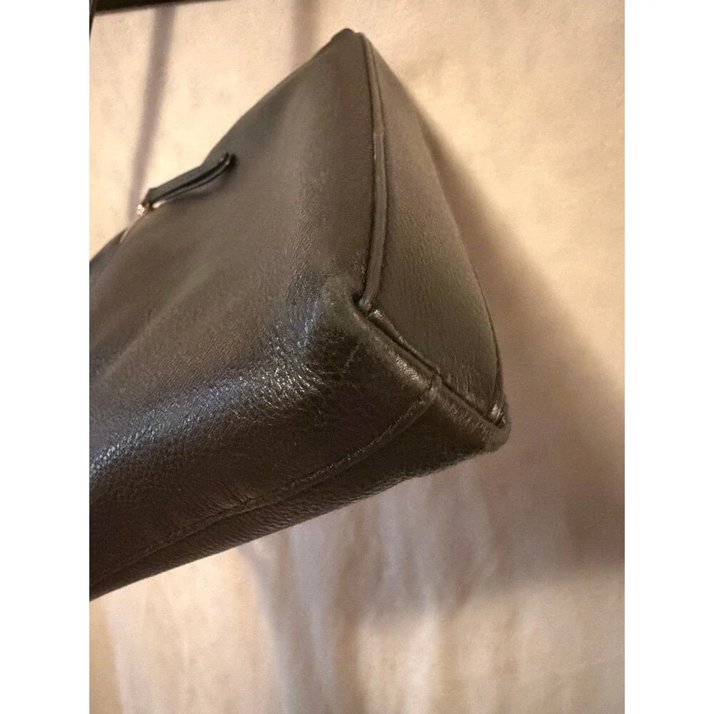 Kate Spade New York Black Pebbled Leather Crossbody Bag Zip Purse